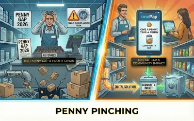 Penny Gap vs Digital Solution - onePay Digital Jar for grocery retailers