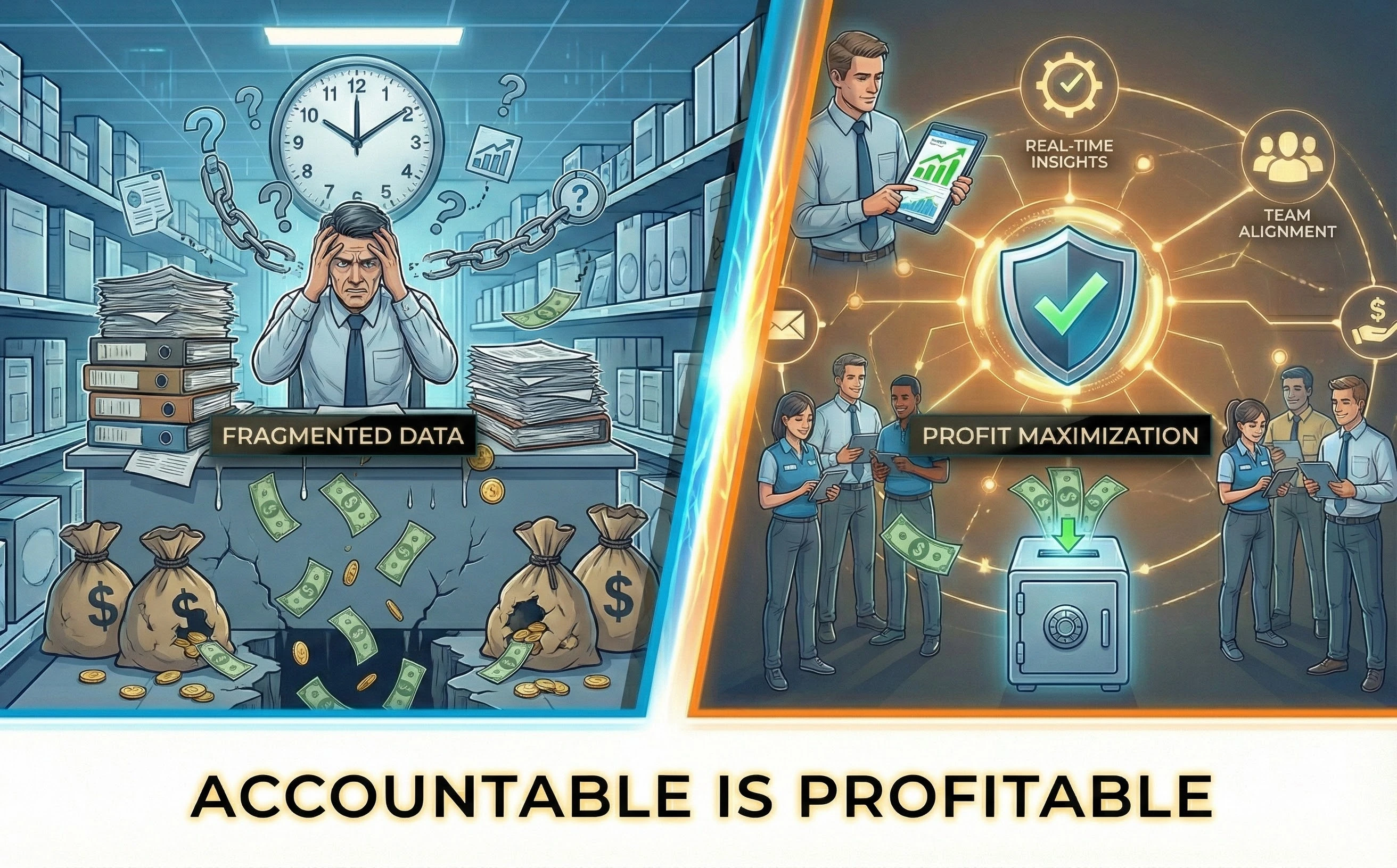 Fragmented Data vs Profit Maximization - real-time insights and team alignment